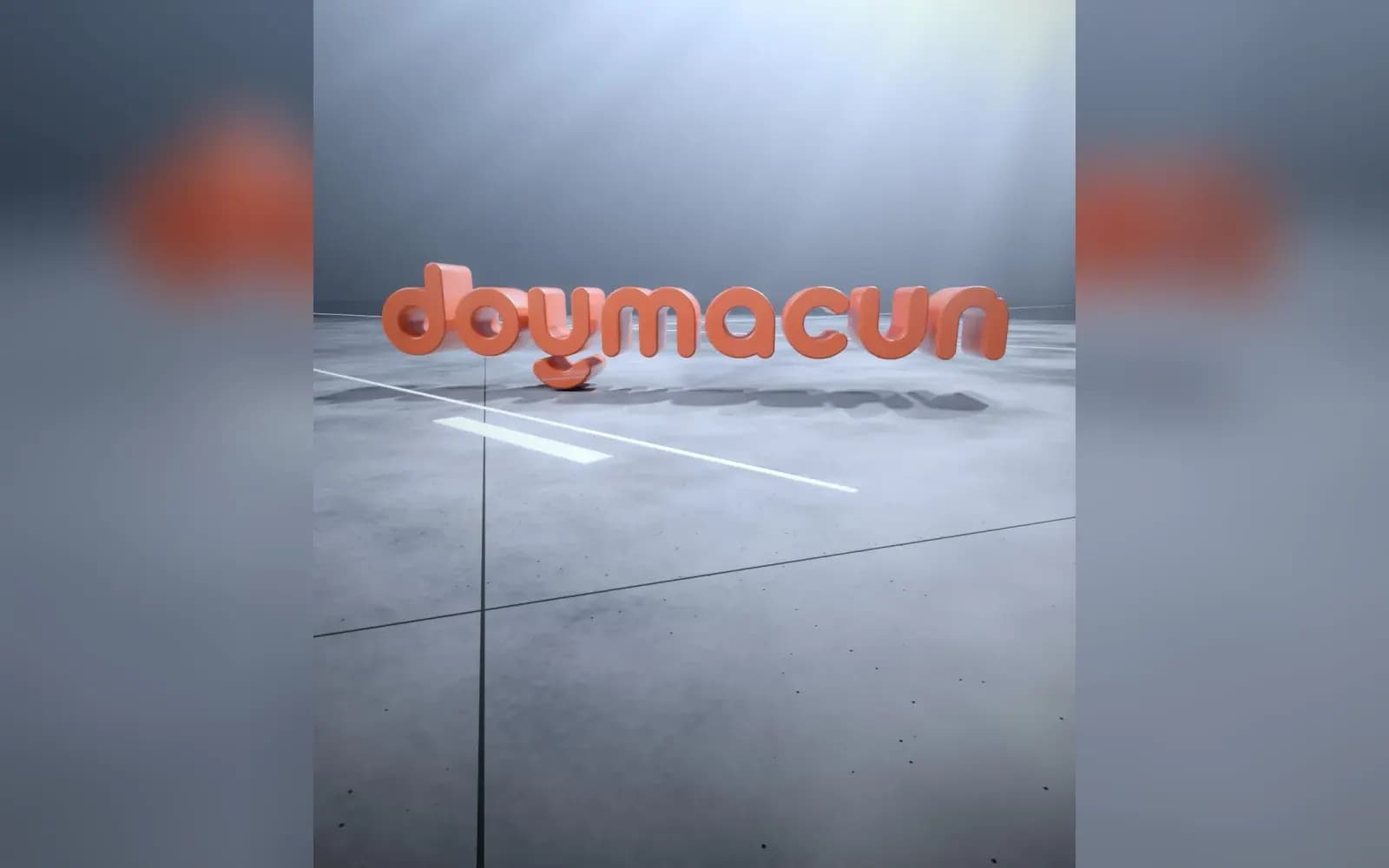 Doymacun 3D logo sahnesi; restoran web sitesi, kurumsal kimlik işi