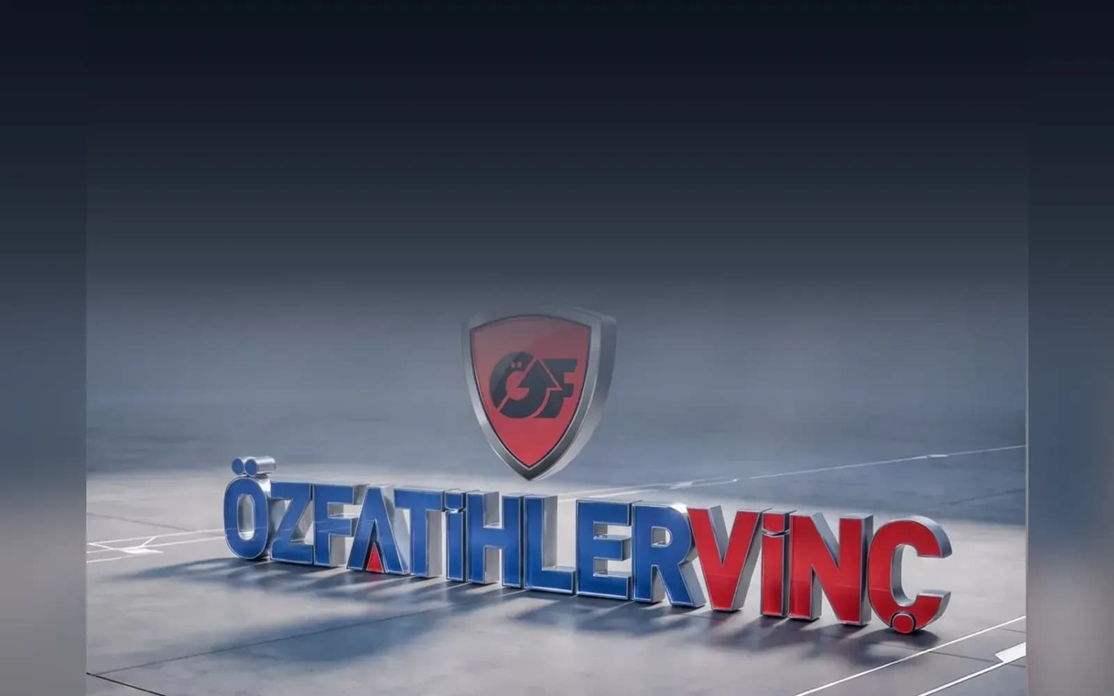 Özfatihler Vinç için 3D logo sahnesi; kurumsal site, film ve katalog işi