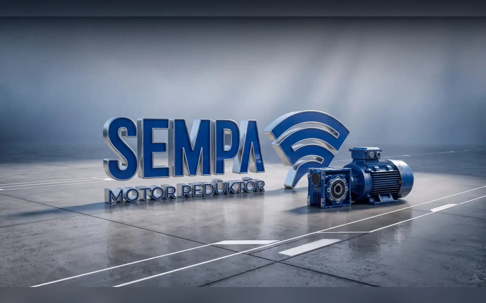Sempa Motor 3D logo sahnesi; web tasarım, seo işi